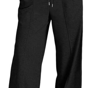 Ranphee Drawstring Straight Leg Lounge Pants with Pockets Elastic Waist